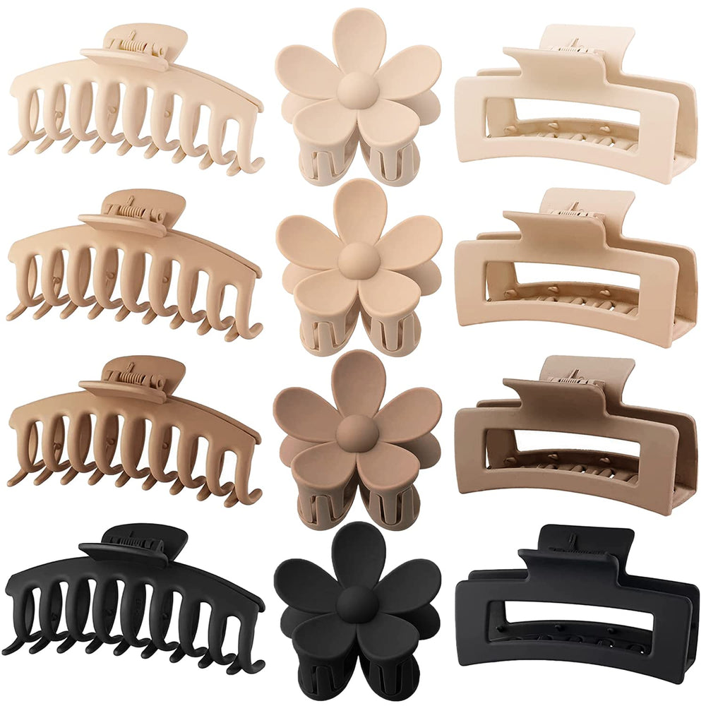 JANFUN front packaging showing full 12-piece set and neutral colors for versatile styling