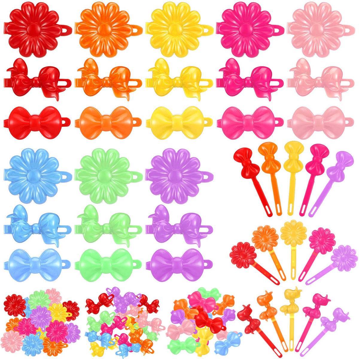 Janinka front packaging showing 72 colorful clips and easy storage benefit