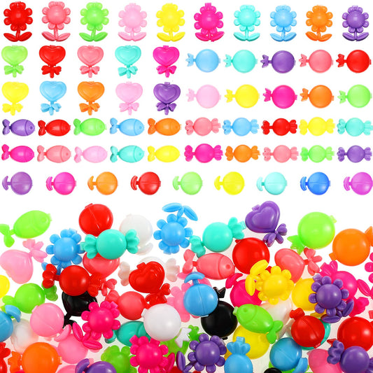 Janinka front packaging showing colorful multi-shape barrettes and quick selection benefit