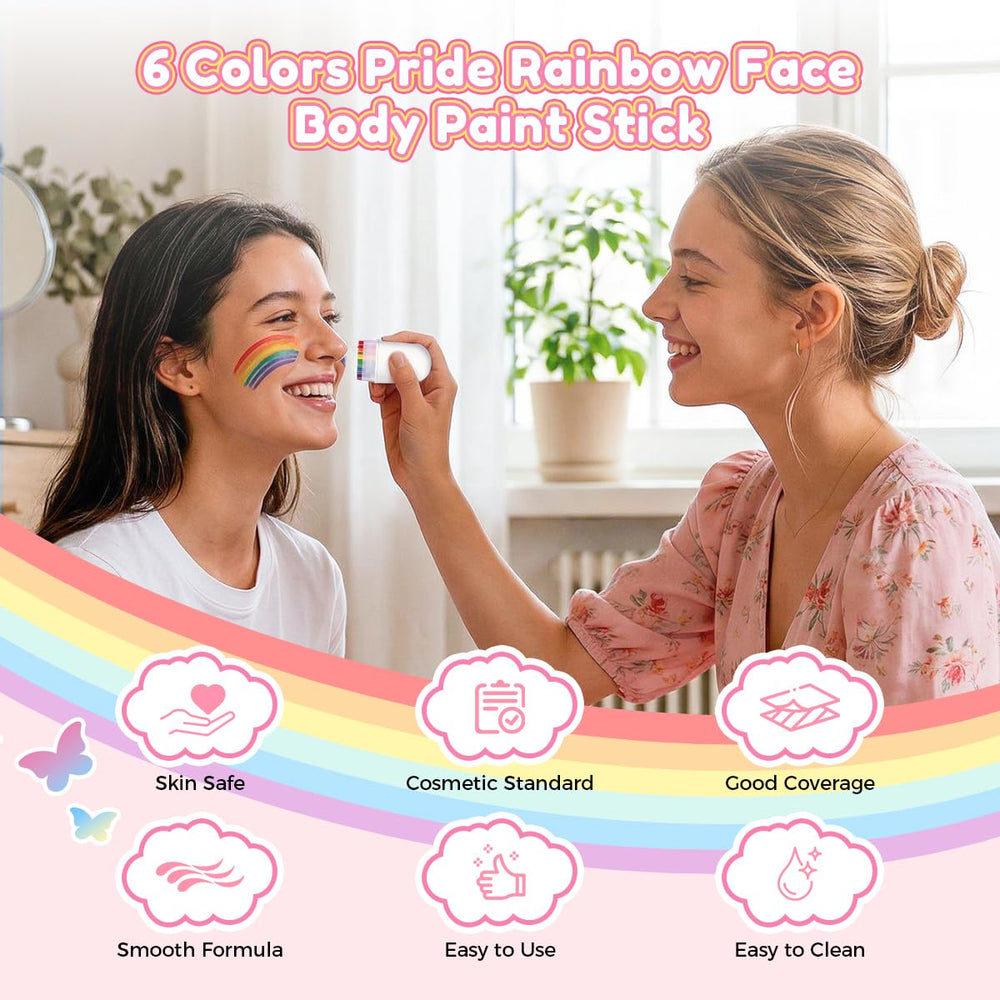 Janolia dual rainbow crayons closed, compact and travel-ready for pride celebrations