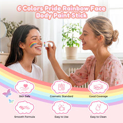 Janolia dual rainbow crayons closed, compact and travel-ready for pride celebrations