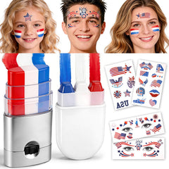 Janolia front packaging showing red white blue sticks for easy patriotic looks