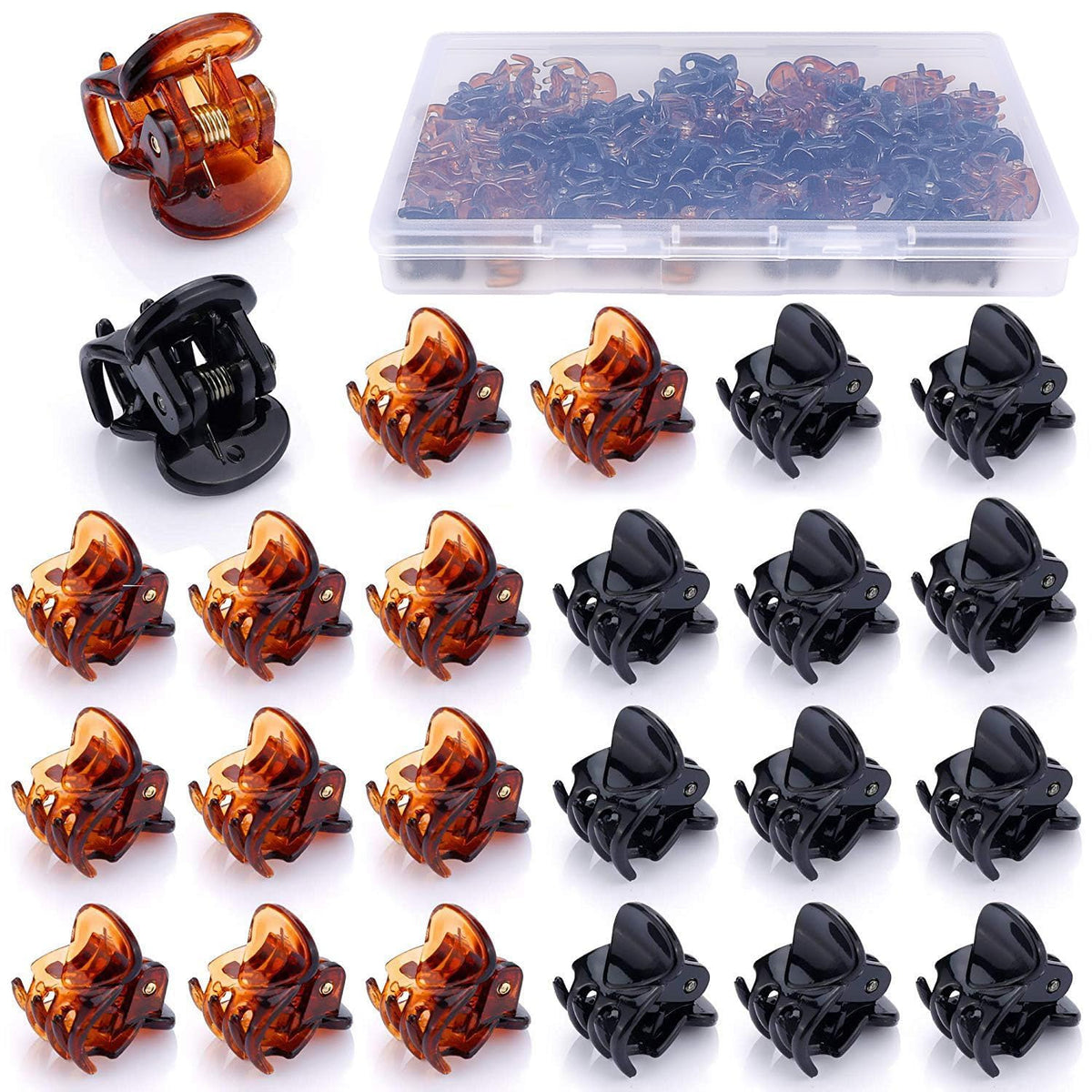 JANYUN front packaging showing 48 mini clips and storage box for convenient supply