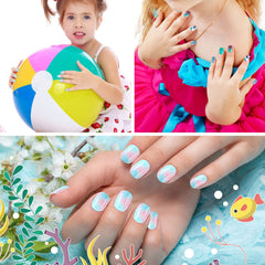 JANYUN assortment laid out, mix-and-match blue themed designs