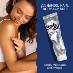 Jao Goē Oil label and pump close-up highlighting ingredient transparency