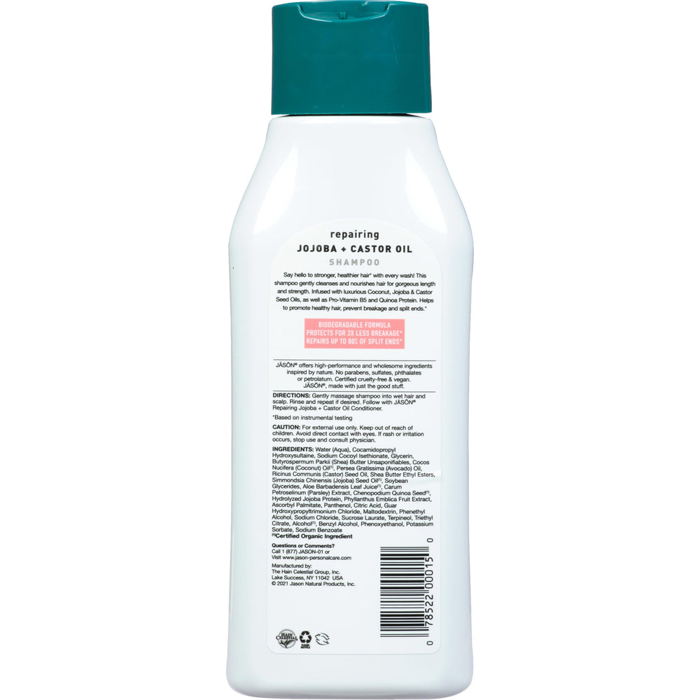 JASON shampoo creamy pour texture close-up illustrating smooth lather and moisturizing benefit