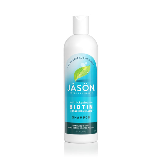 JASON bottle front packaging showing product and volumizing benefit