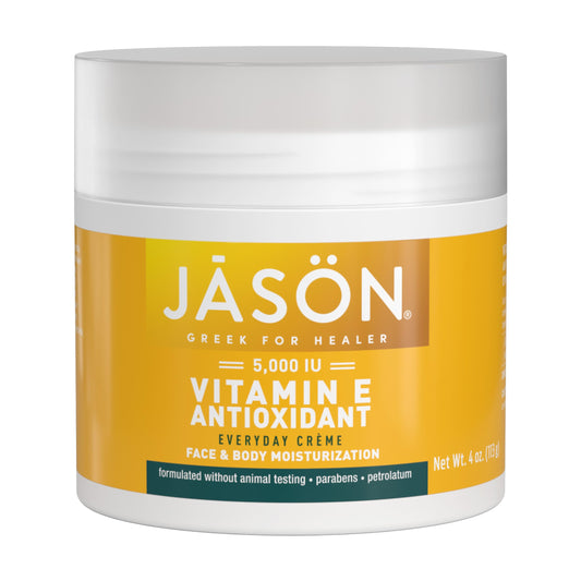 JASON jar front view showing product label and clean packaging benefit
