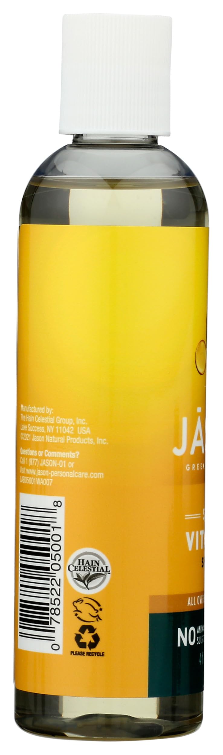 Natural ingredients arranged with JASON bottle displaying antioxidant-rich formulation benefit