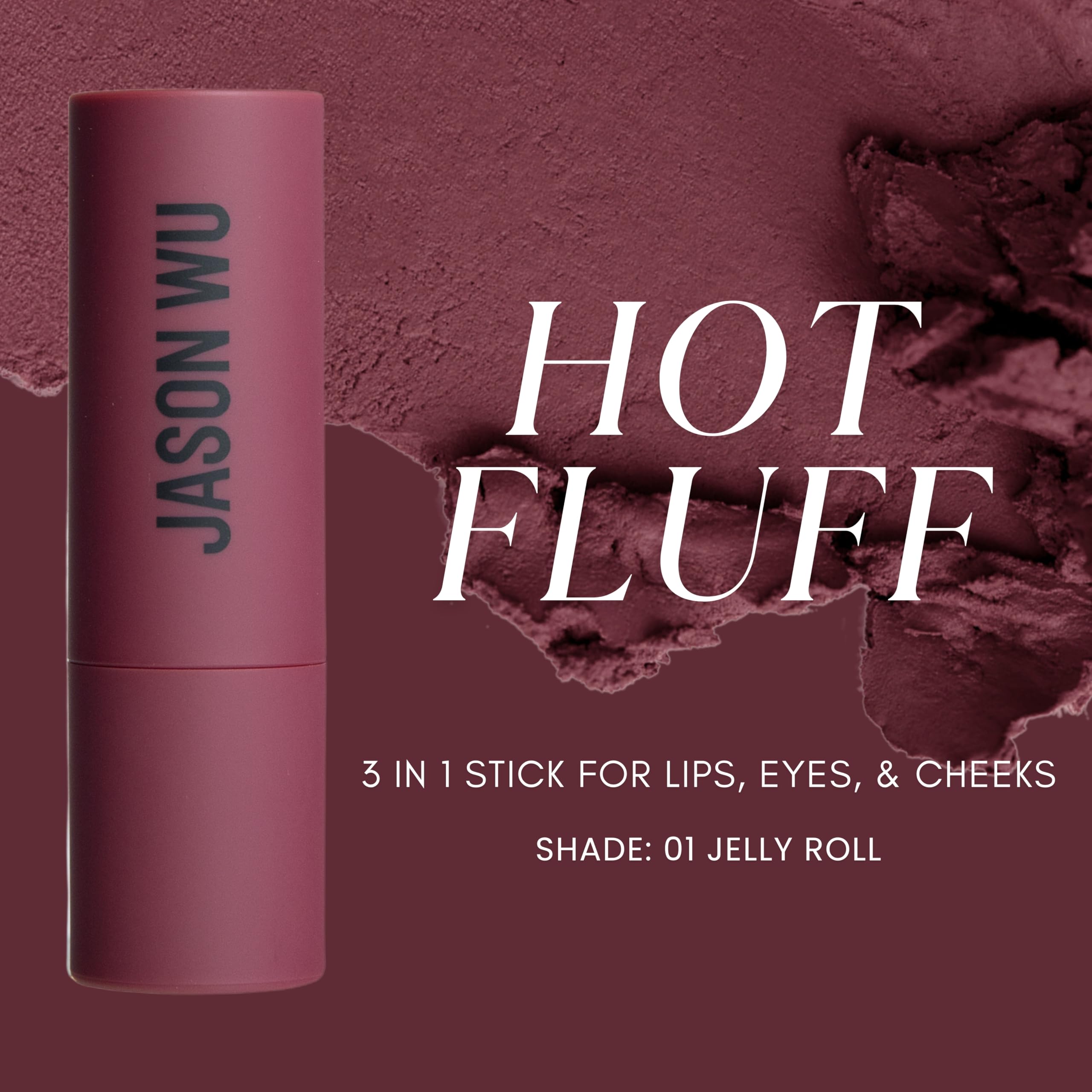 Jason Wu Hot Fluff open twist revealing creamy matte texture for smooth application