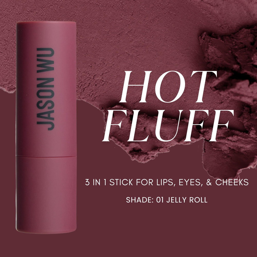 Jason Wu Hot Fluff open twist revealing creamy matte texture for smooth application