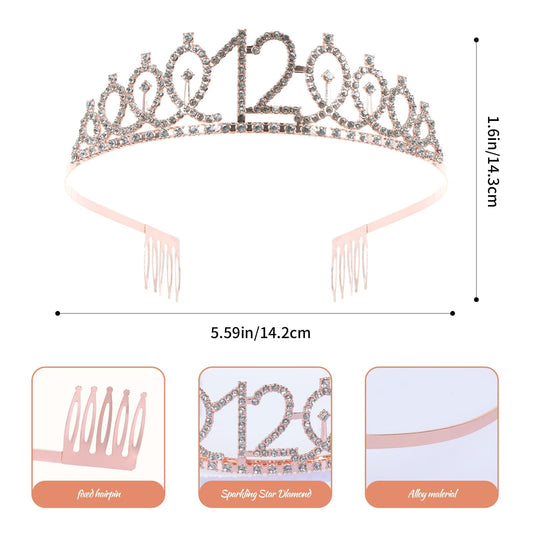 JasperKino tiara close detail highlights rhinestones for photo sparkle