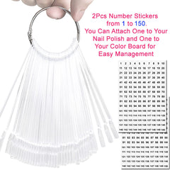 JASSINS split ring attachment keeping swatches secure and easy to reorder