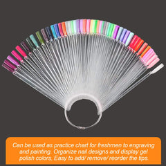 JASSINS tip in use with gel polish demonstrating practice versatility