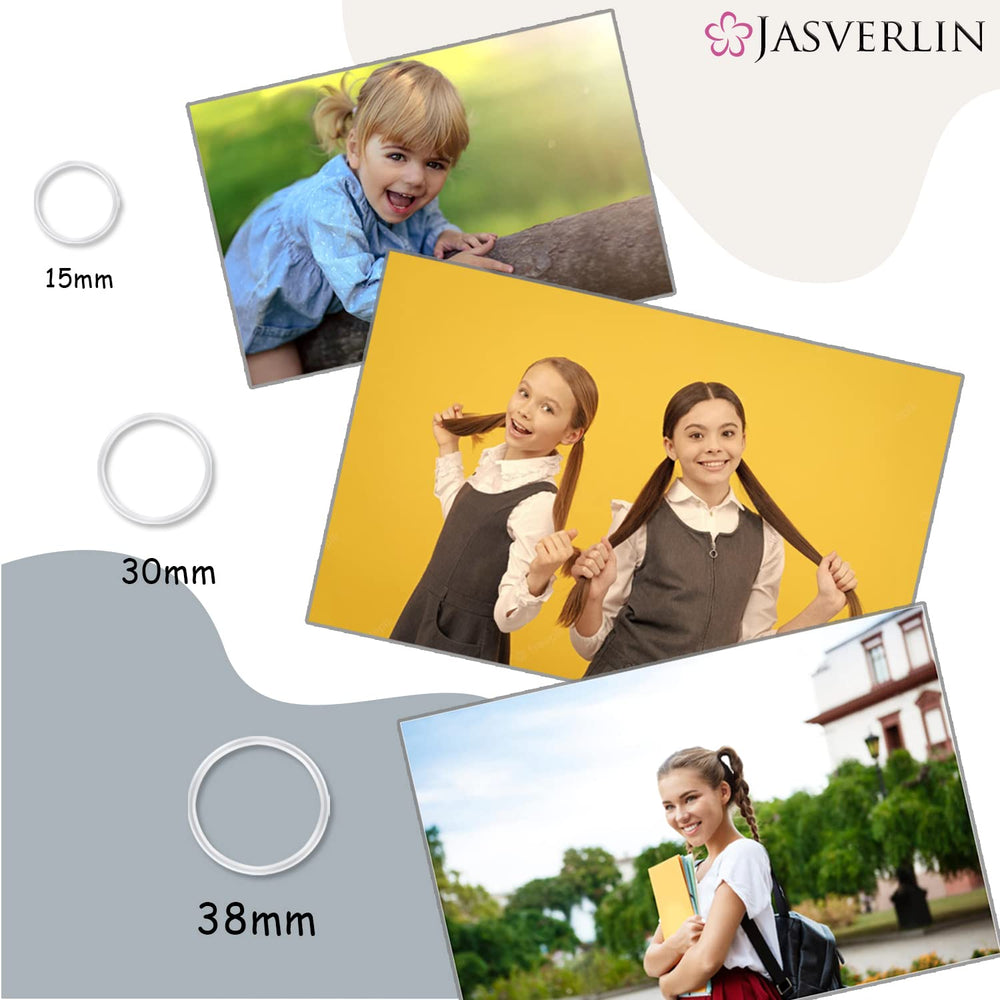 JASVERLIN elastics arranged with braiding tools for professional styling