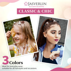 JASVERLIN reusable clear organizer open with neatly arranged butterfly clips