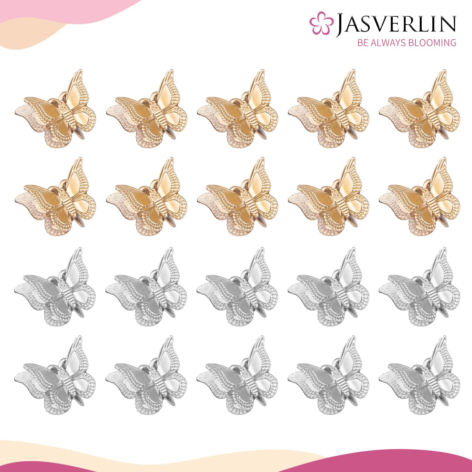 JASVERLIN close-up of clip metallic texture and durable paint for lasting shine