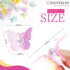 JASVERLIN clip teeth and metal spring detail showing sturdy grip and no-slip performance