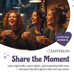 JASVERLIN star clips worn in half-up hairstyle, hold hair securely