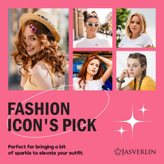 JASVERLIN clips styled in hair demonstrating hold and playful Y2K look