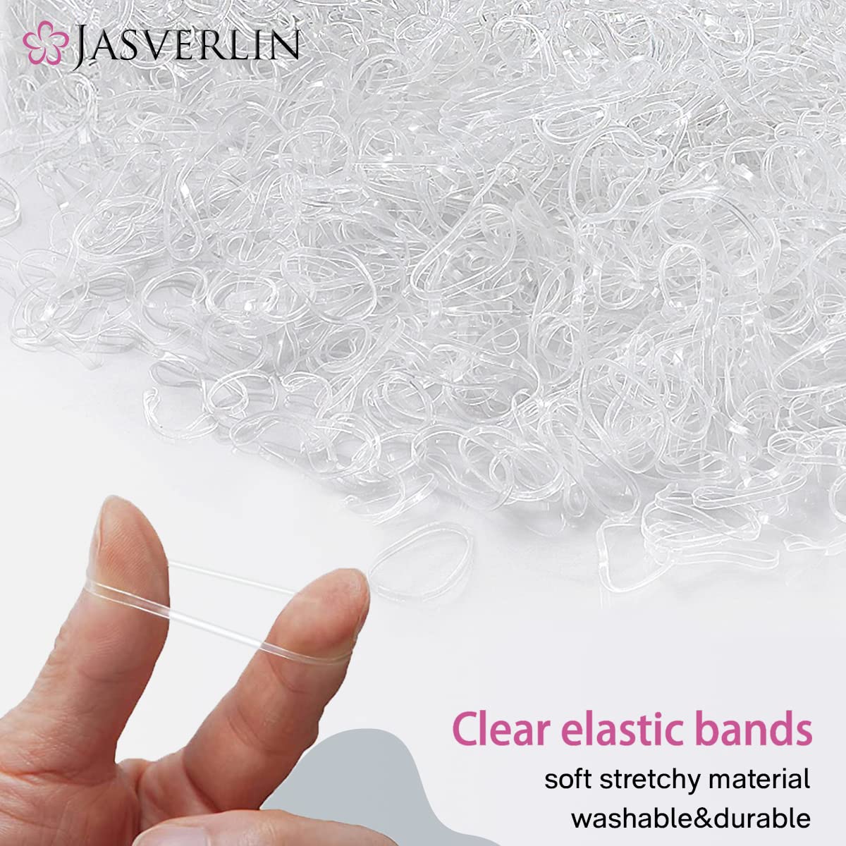 JASVERLIN elastic holding a ponytail securely during daily activity
