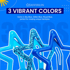 JASVERLIN flat-lay of assorted blue stars for mix-and-match styling