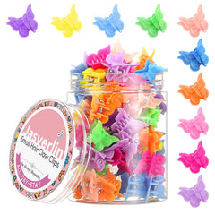 JASVERLIN front packaging showing fifty butterfly clips and reusable container, convenient storage