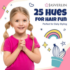 JASVERLIN elastic securing a ponytail demonstrating secure hold without pulling