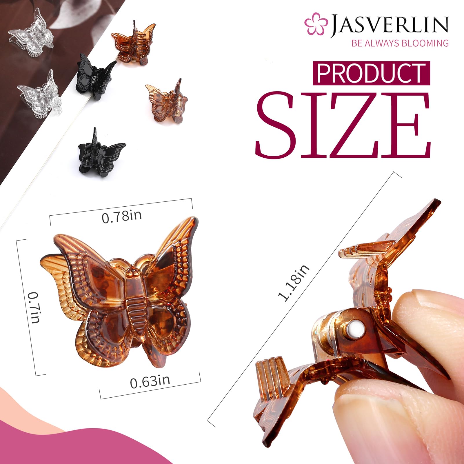 JASVERLIN clips in hand showing small scale and portable convenience