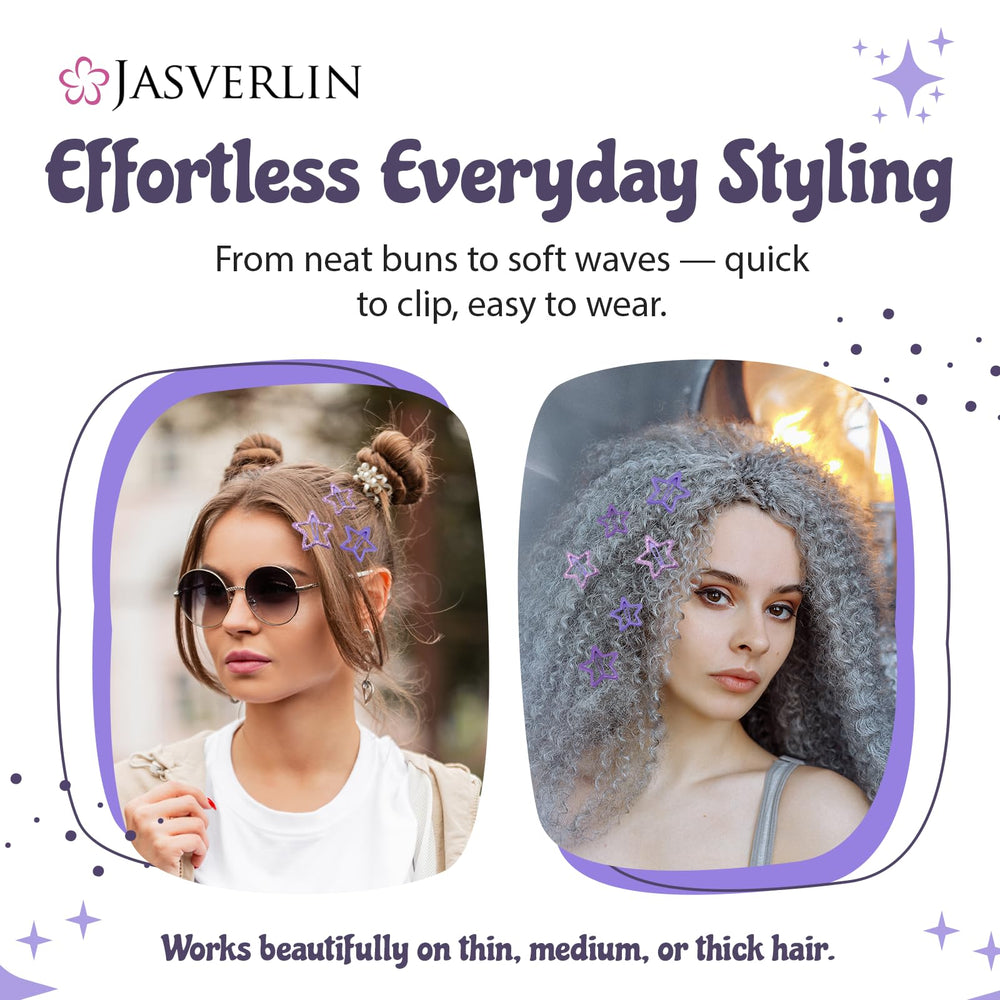 JASVERLIN size comparison of large and small stars, choice for all hair