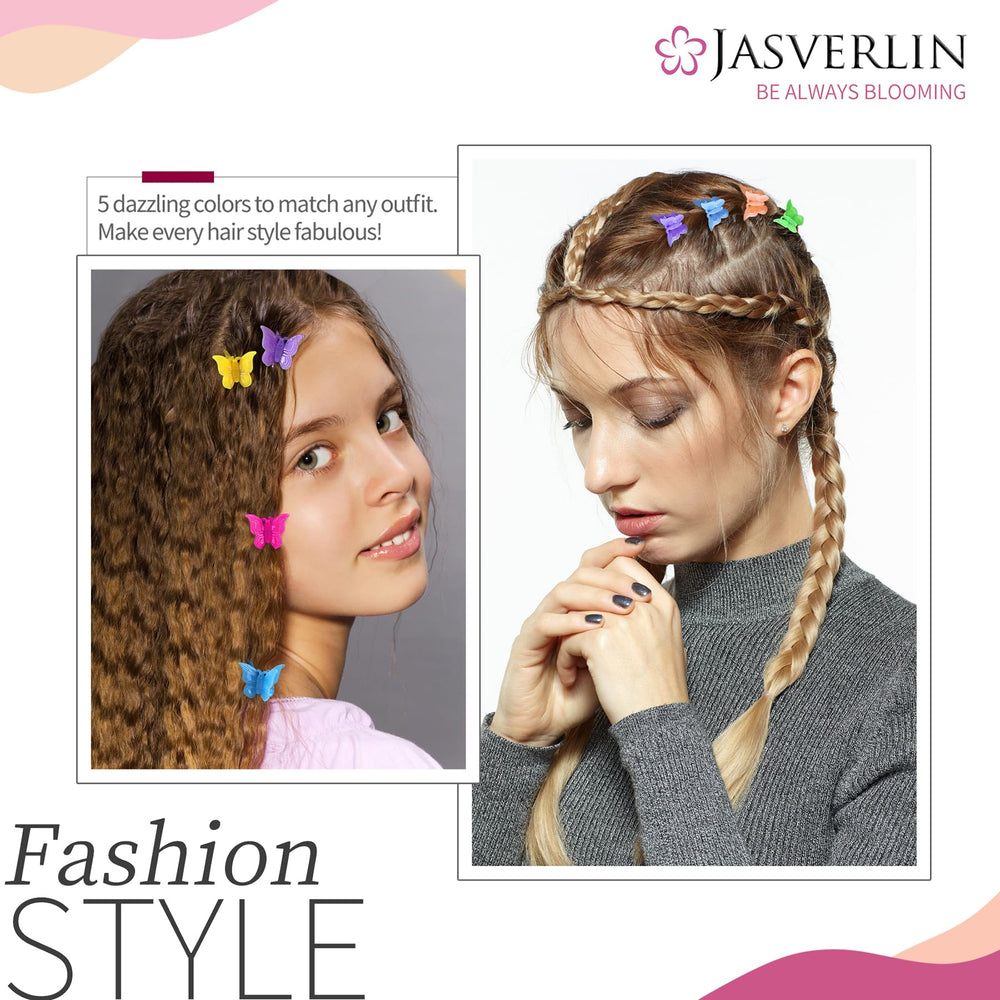 JASVERLIN festival-inspired hairstyle using multiple clips, vibrant visual statement