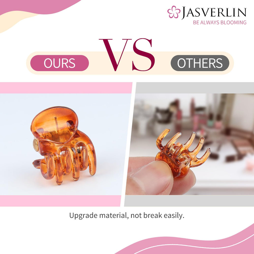 JASVERLIN clip securing a braid end showing tidy styling benefit
