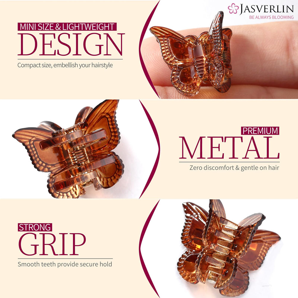 JASVERLIN layout of black brown clear clips displaying color-matching options