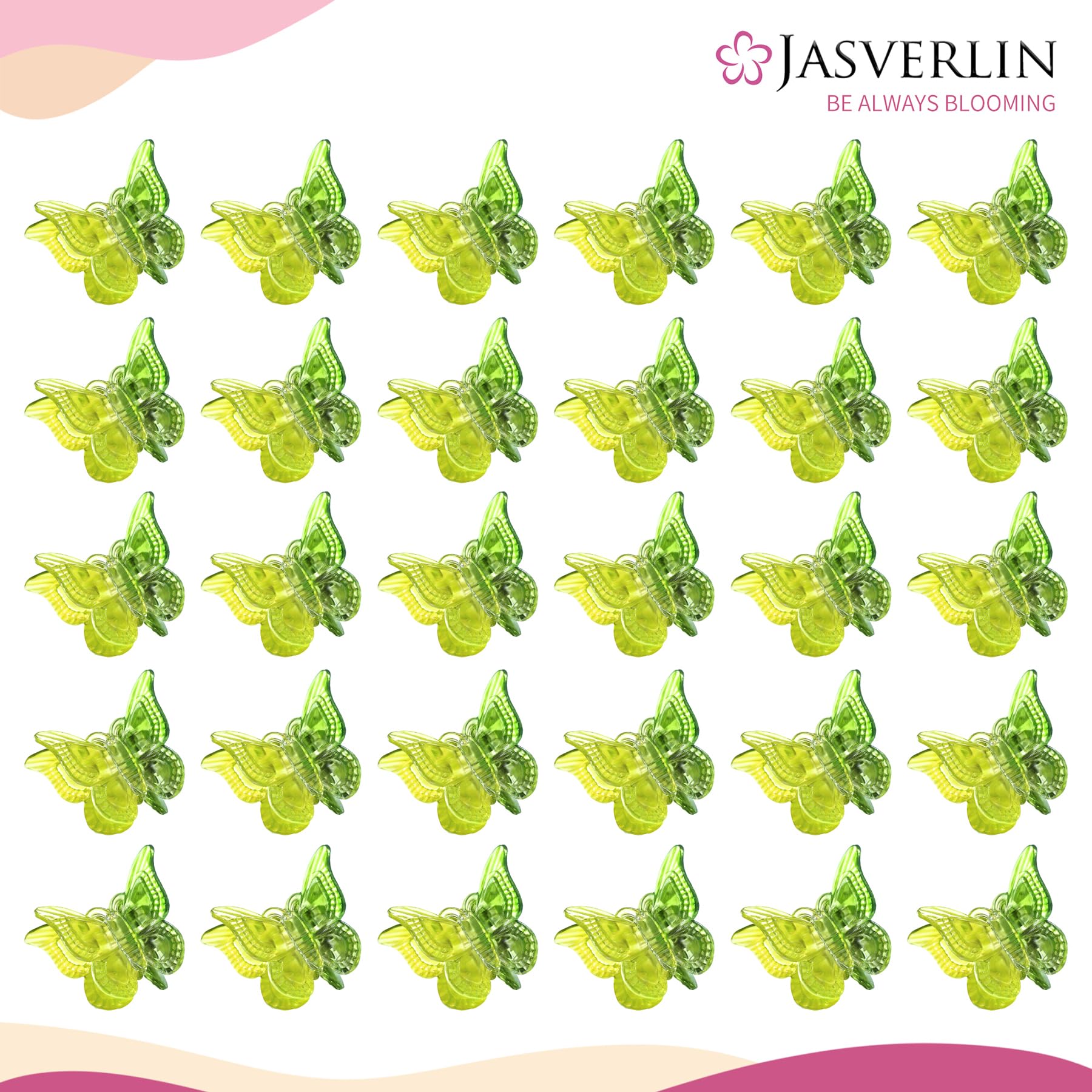 JASVERLIN reusable storage container open with organized clips
