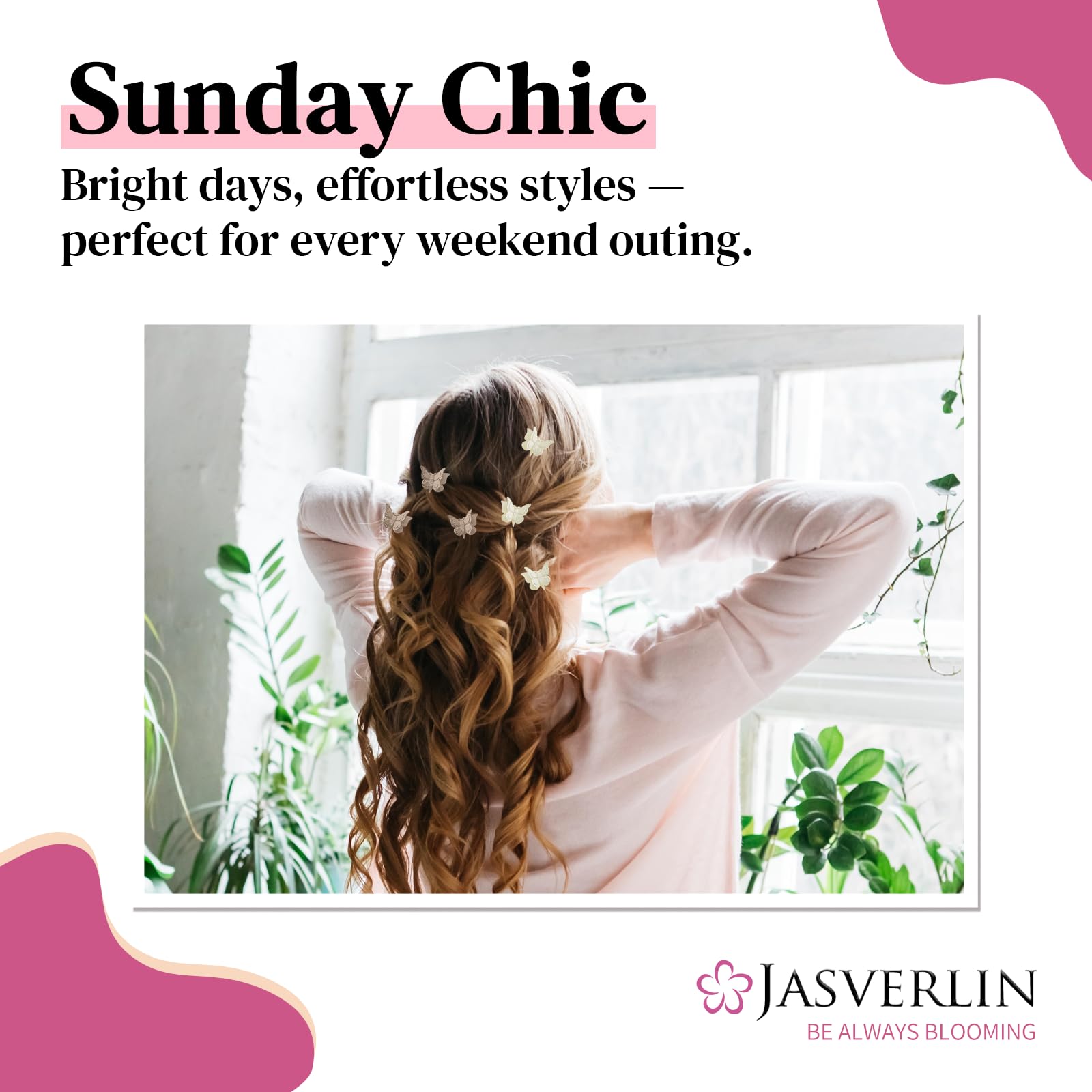 JASVERLIN reusable storage container holding clips for tidy storage and portability