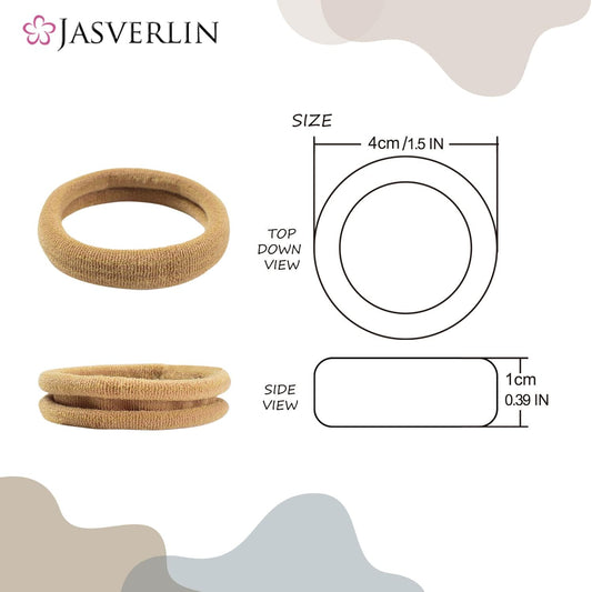 JASVERLIN close-up texture of cotton-spandex band showing soft, snag-free surface