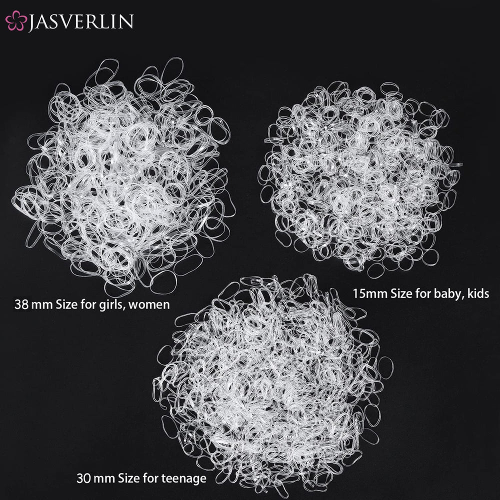 JASVERLIN 15mm small elastic on finger demonstrating gentle grip