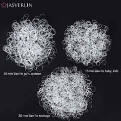 JASVERLIN 15mm small elastic on finger demonstrating gentle grip