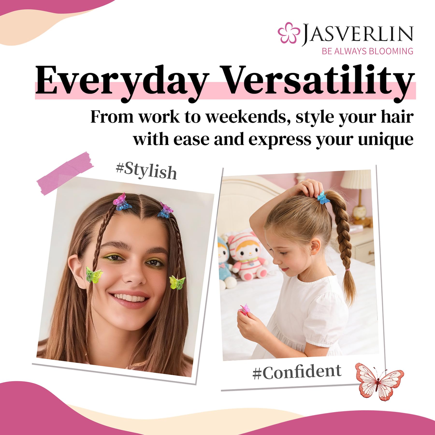 JASVERLIN open storage container with clips showing tidy travel-ready benefit