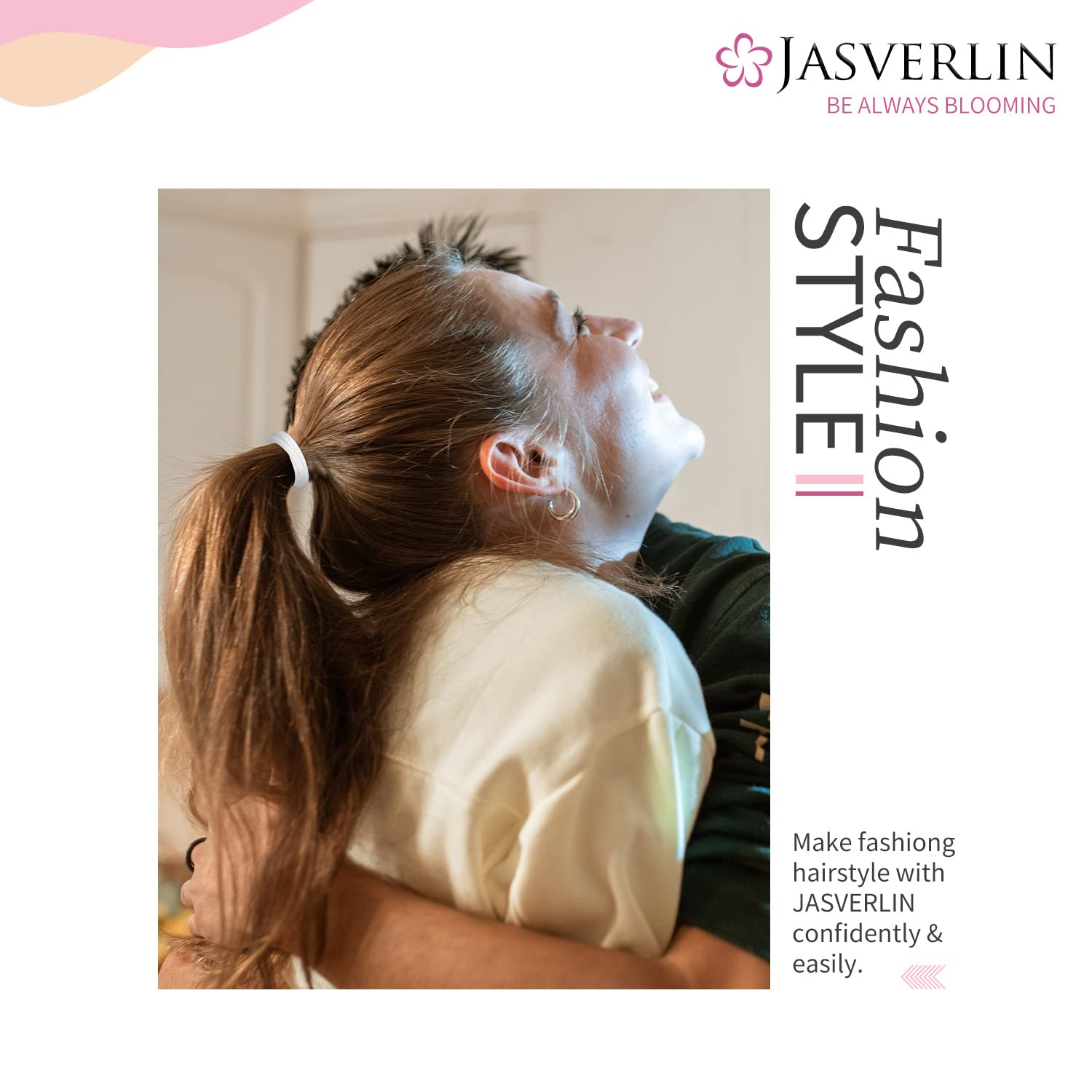 JASVERLIN stretched elastic demo showing flexibility and secure hold advantage