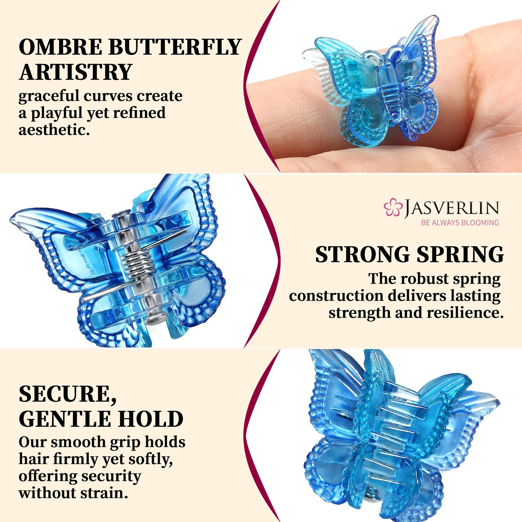 JASVERLIN blue-to-deep-blue ombre texture highlighting colorful visual appeal benefit