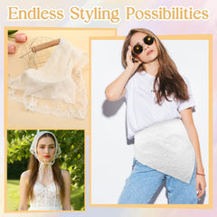 JATEBI flat lay of all four scarves showing set variety and travel-ready convenience