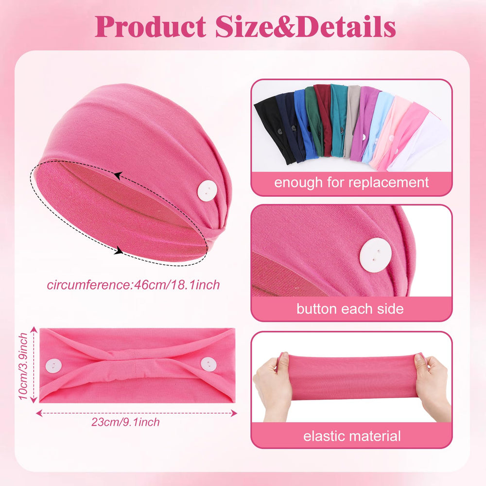JATEBI headband styled with scrubs showing professional, practical accessory