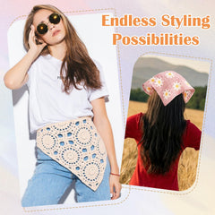 JATEBI model wearing a boho knot headband demonstrating stylish secure hold