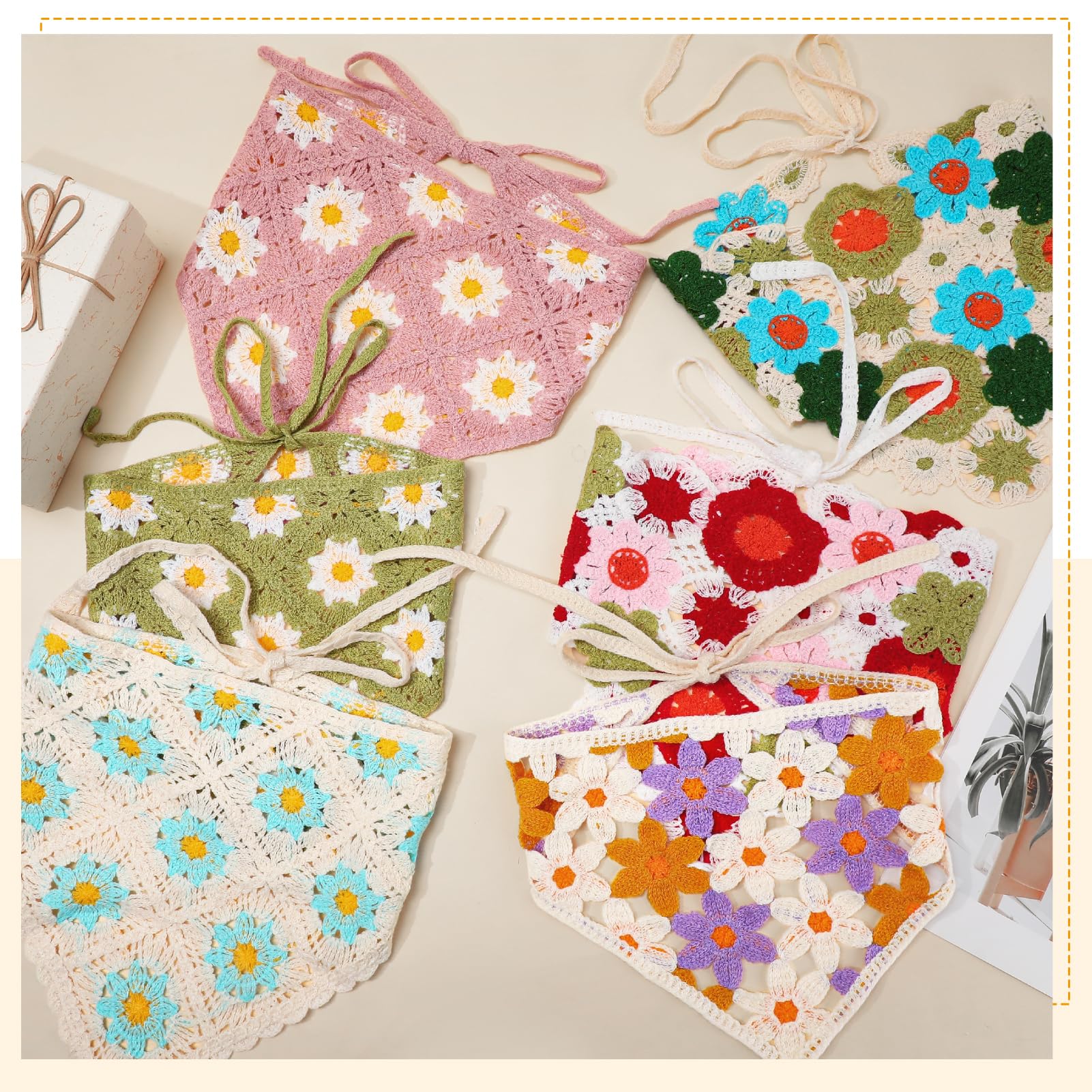 JATEBI bandana beside sunglasses to show travel-friendly scale