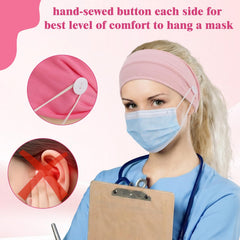 JATEBI headband on hand to show scale and comfortable wide elastic fit
