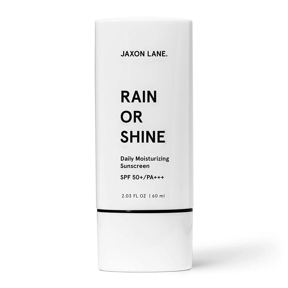 JAXON LANE front tube showing SPF 50 protection and compact size benefit