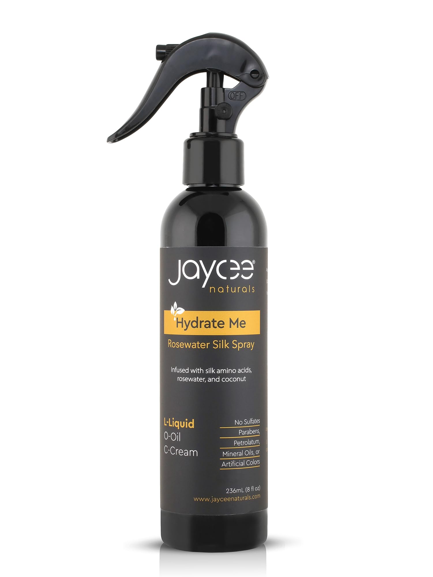 Jaycee Naturals bottles in hand for scale to show travel-friendly kit size benefit