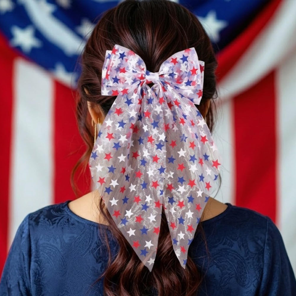JazSwirl bow on baby hair showcasing comfortable fit and festive look