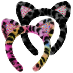 JazSwirl front packaging showing two cat ear headbands and product details for easy selection